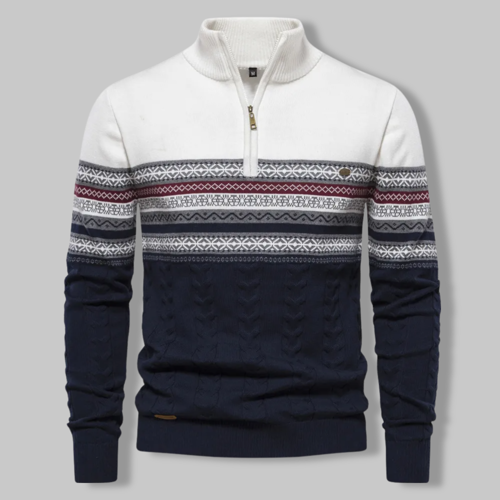 Alpina jumper with quarter zip