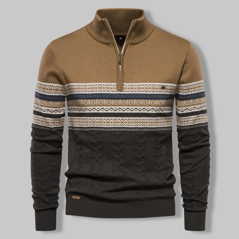 Alpina jumper with quarter zip